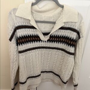 Cozy Cream Cable Knit Sweater